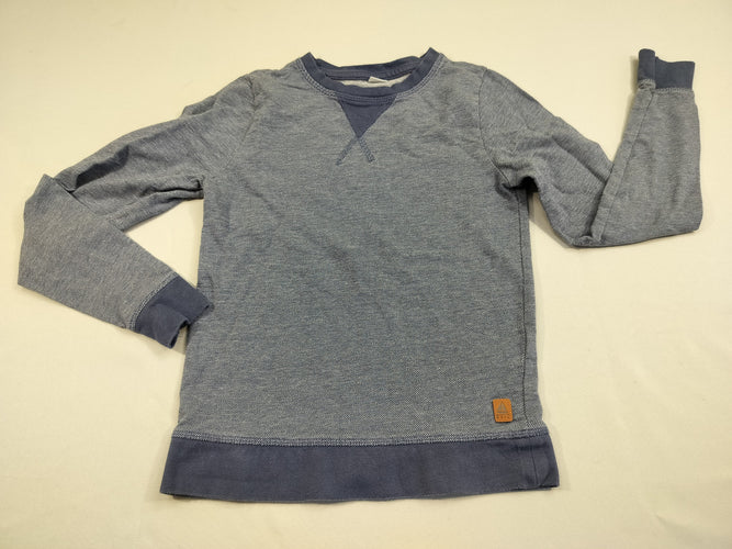 T-shirt m.l bleu chiné, moins cher chez Petit Kiwi