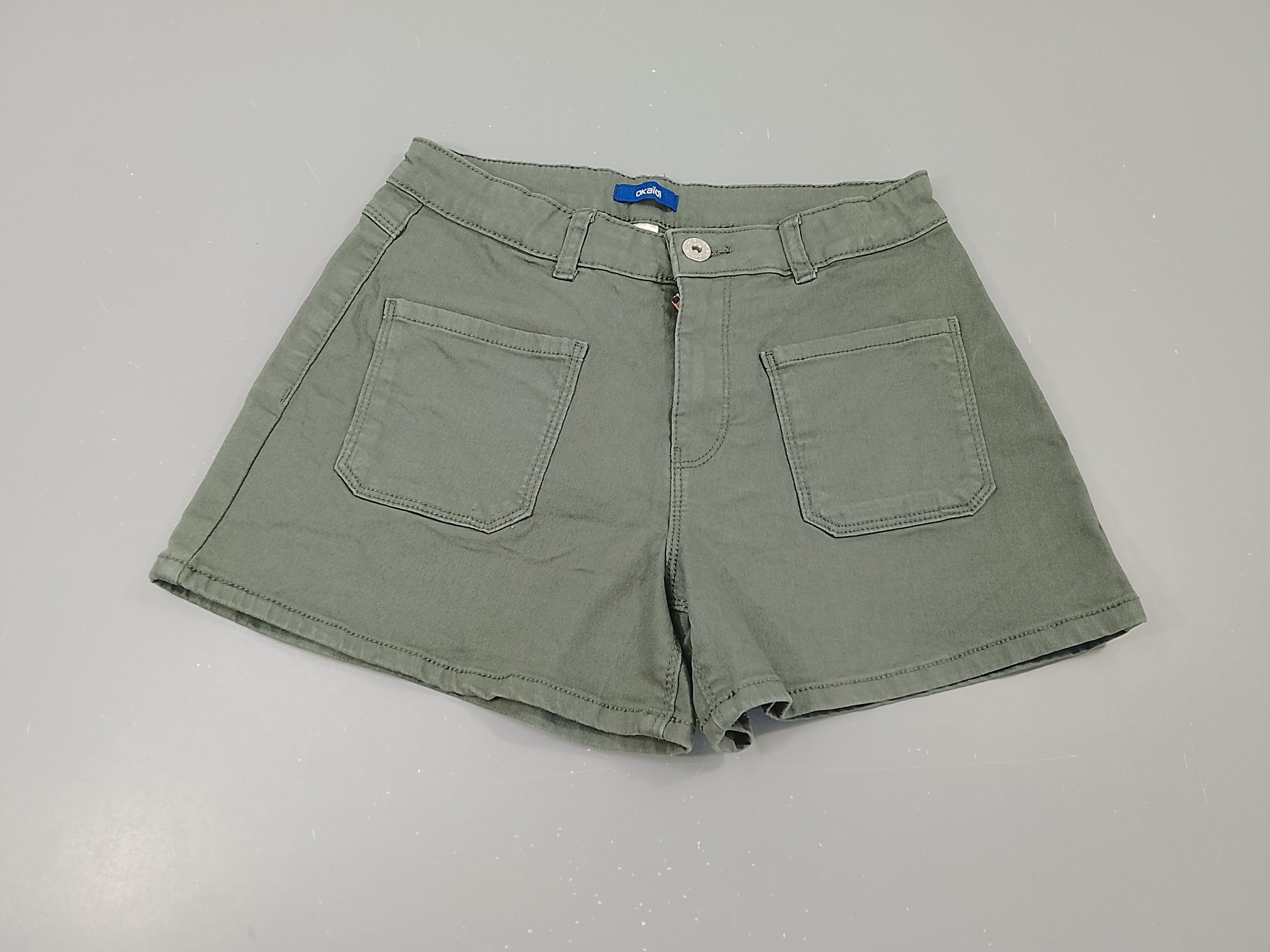 Short denim  kaki
