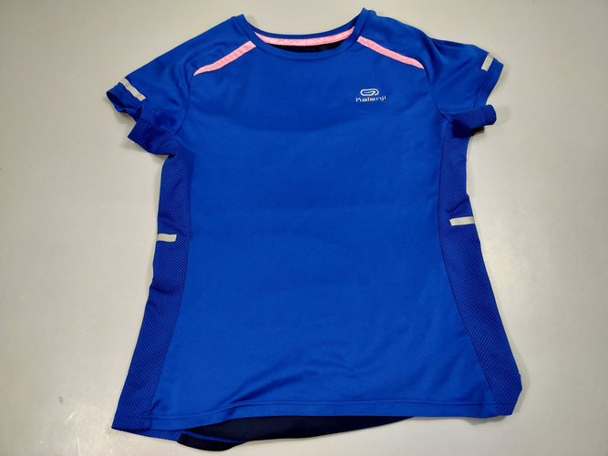 T-shirt m.c de sport bleu et rose, moins cher chez Petit Kiwi