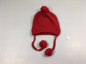 Bonnet rouge pompom