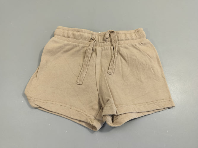 Short molleton beige, moins cher chez Petit Kiwi