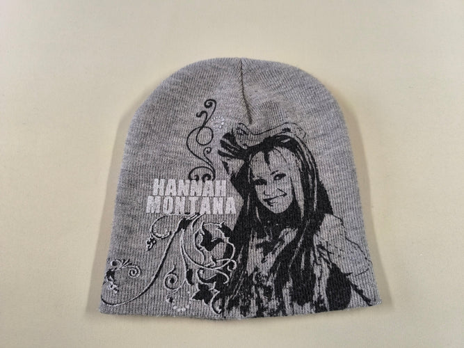 Bonnet mailles gris "Hanna Montana", moins cher chez Petit Kiwi