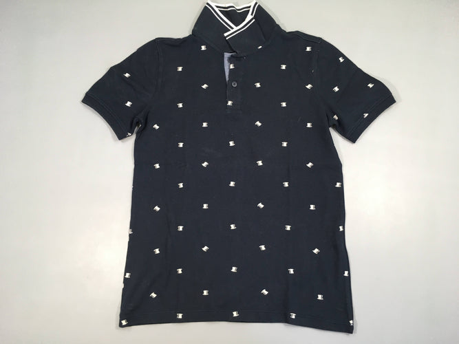Polo m.c bleu foncé chapeaux, moins cher chez Petit Kiwi
