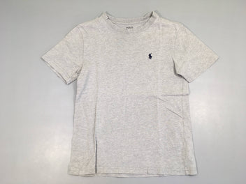 T-shirt m.c gris clair chiné cheval brodé