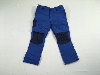 Pantalon de randonnée jambes amovibles (short) Bleu