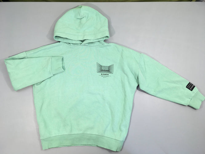 Sweat vert garcia à capuche, moins cher chez Petit Kiwi