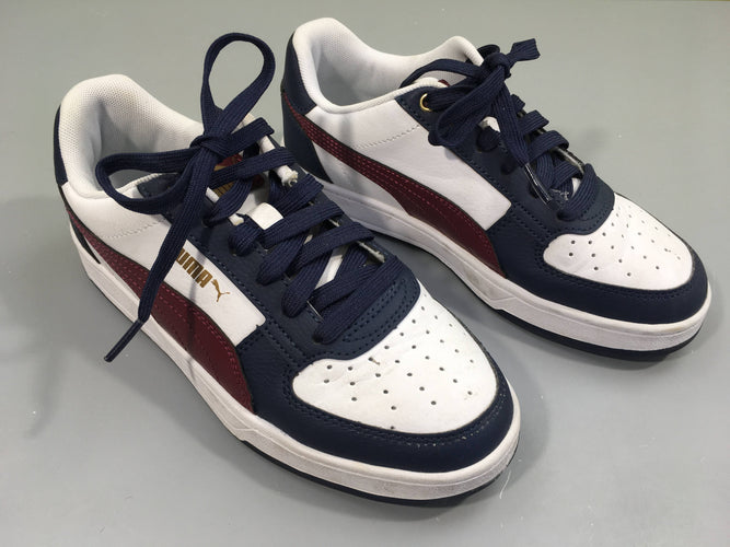 Basket blanc-bordeau-mauve Puma, moins cher chez Petit Kiwi