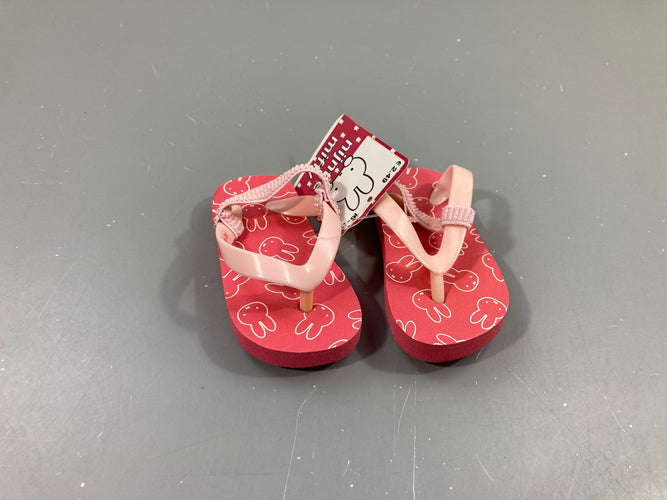 Neuf-Tongs rose Miffy, moins cher chez Petit Kiwi