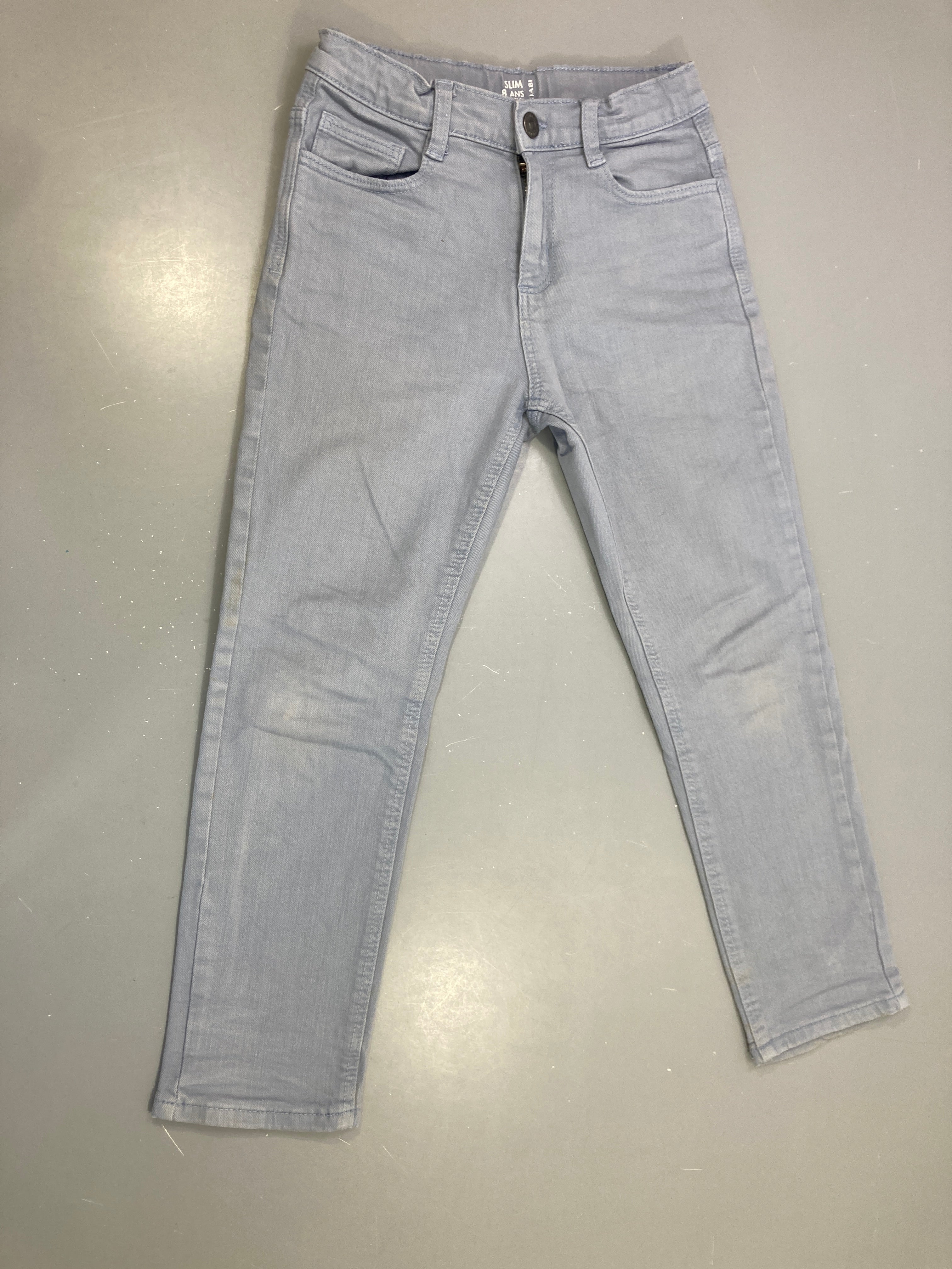 Pantalon jean gris clair slim