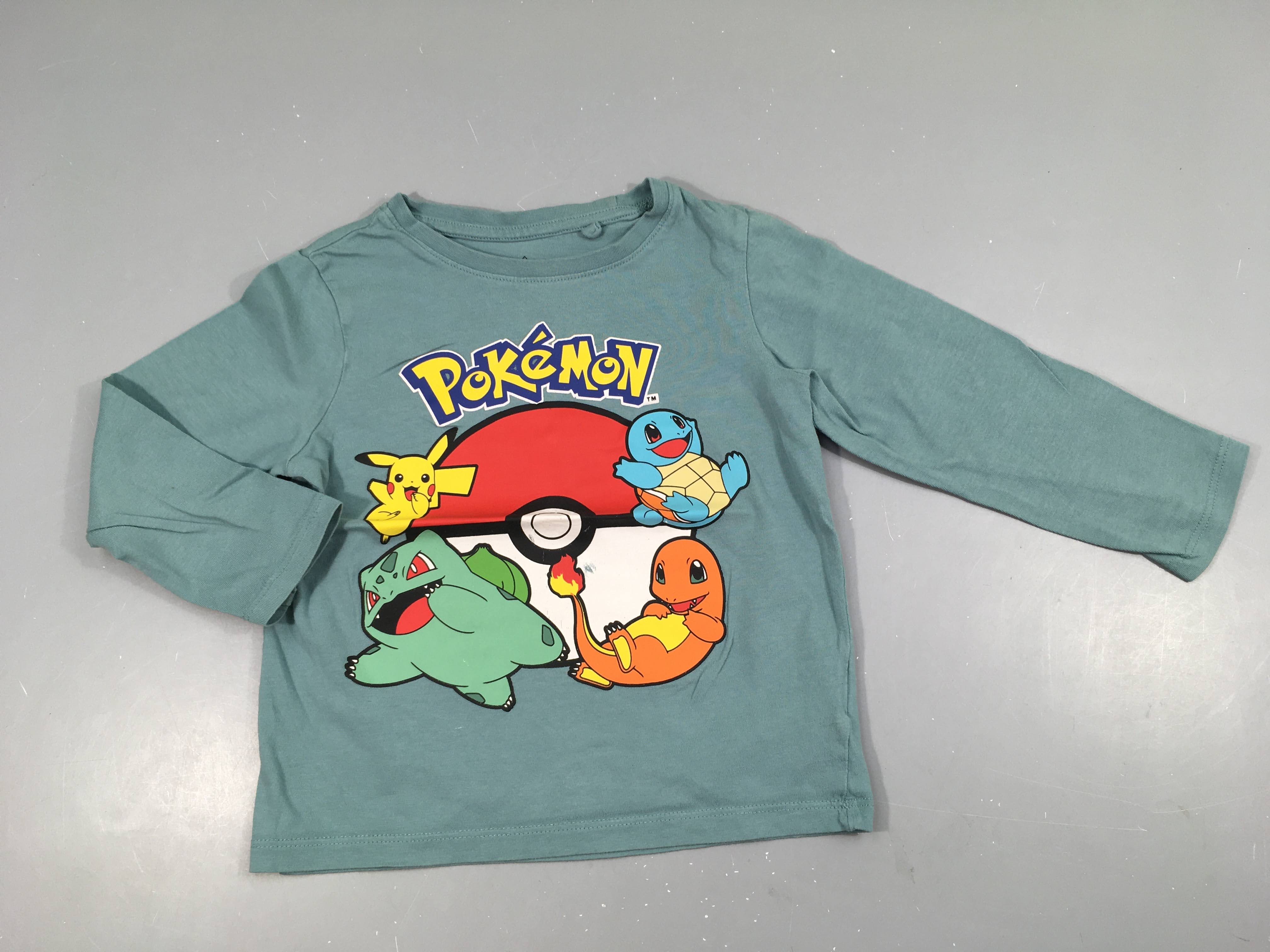 T-shirt m.l bleu Pokemon