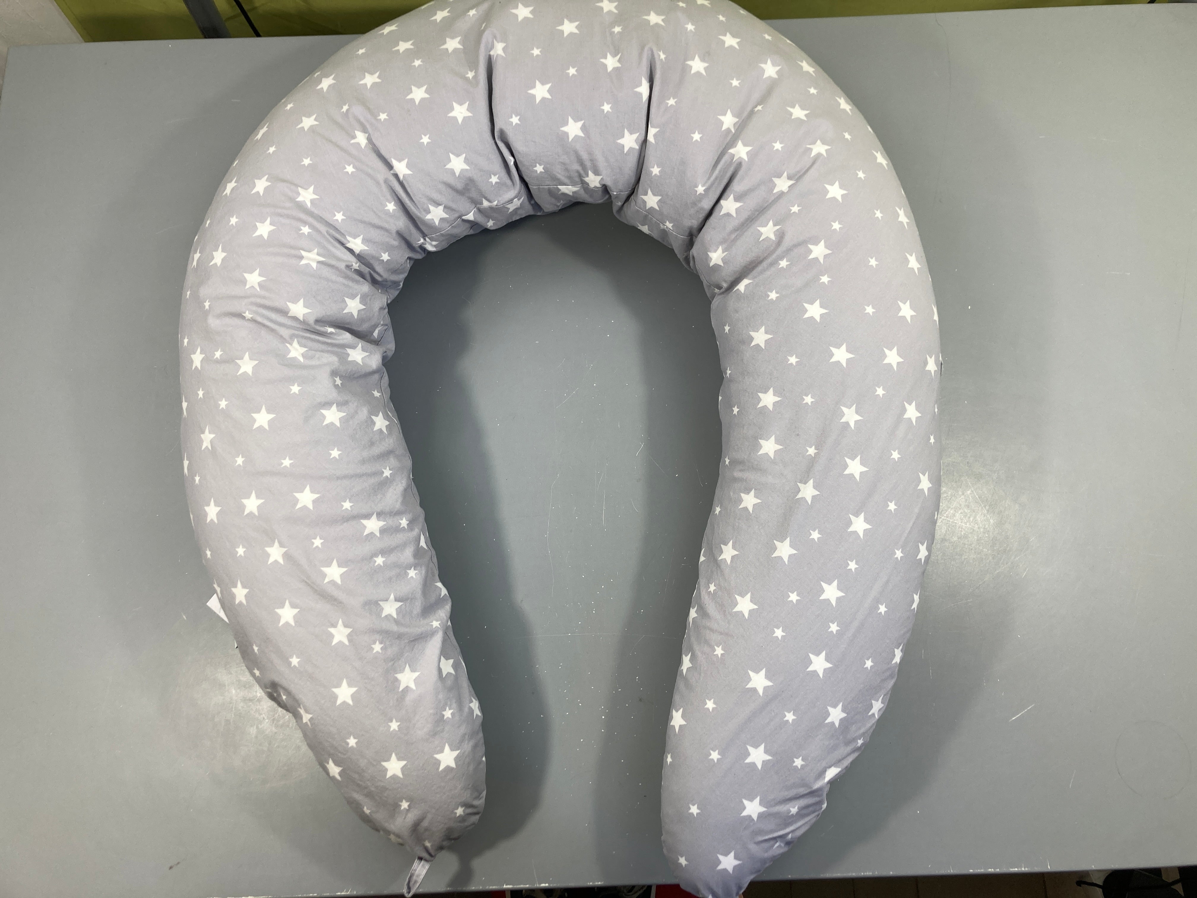 Coussin d'allaitement gris étoiles - Niimo