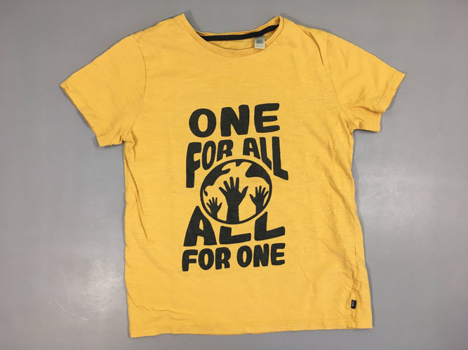 T-shirt m.c jaune flammé One, moins cher chez Petit Kiwi
