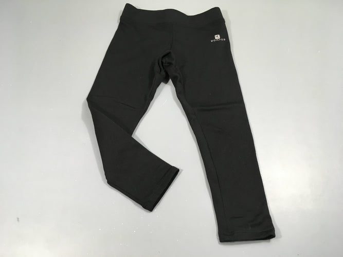 Legging de sport noir, intérieur chaud. Pas de taille indiquée, estimée 2a, moins cher chez Petit Kiwi