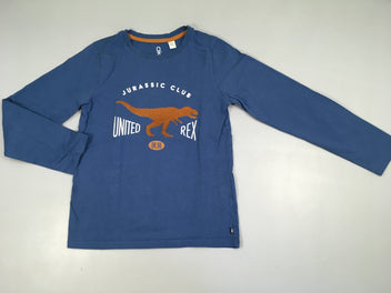 T-shirt m.l bleu Jurassic Club Texturé