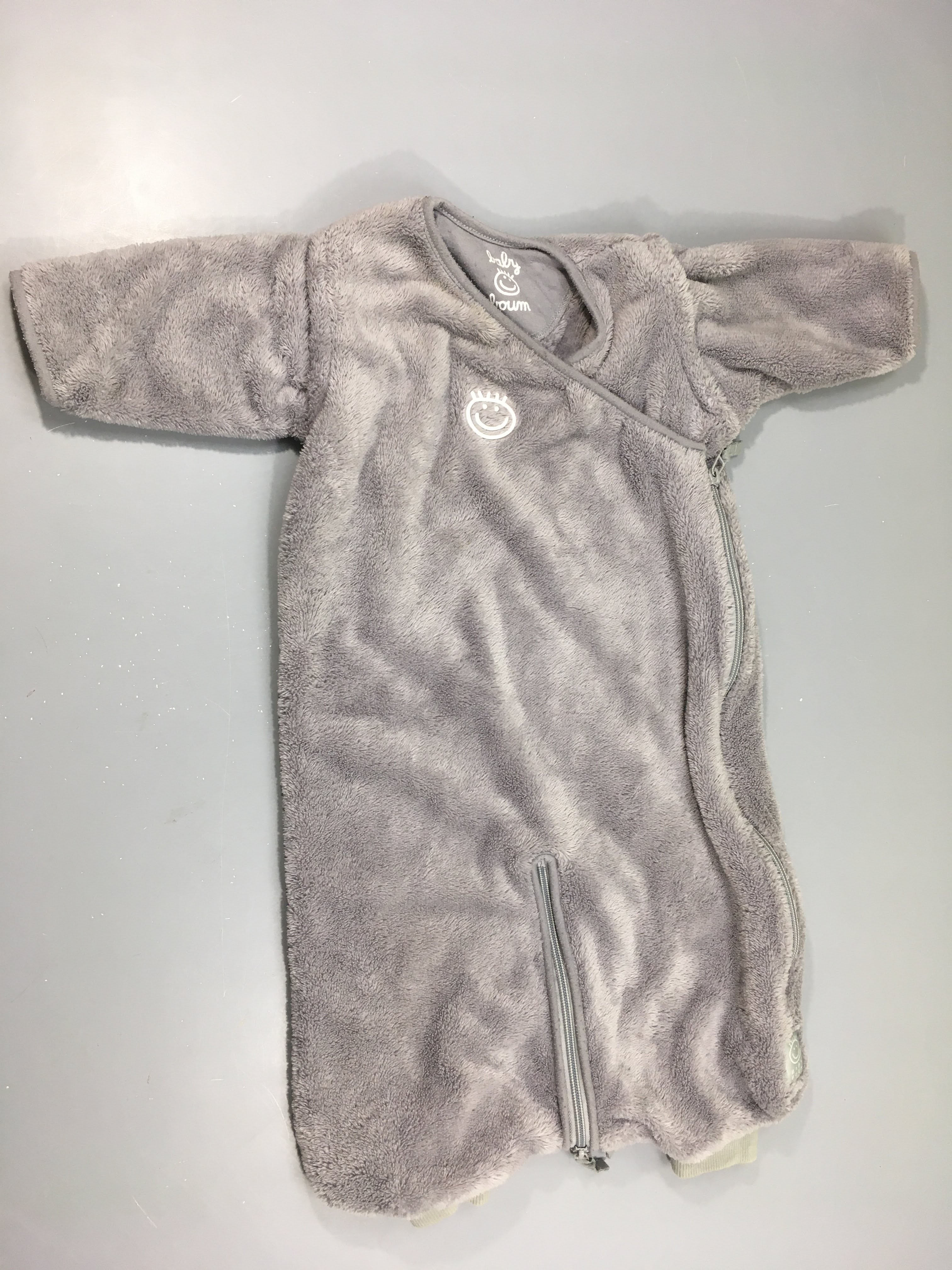 Sac de couchage ml amovibles velours gris