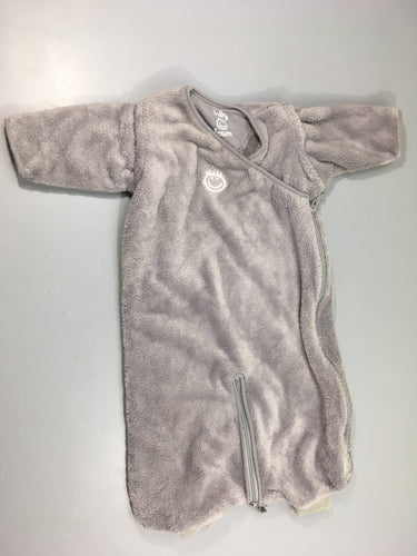 Sac de couchage ml amovibles velours gris, moins cher chez Petit Kiwi