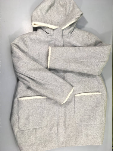 Veste gris chiné à capuche, 46, moins cher chez Petit Kiwi