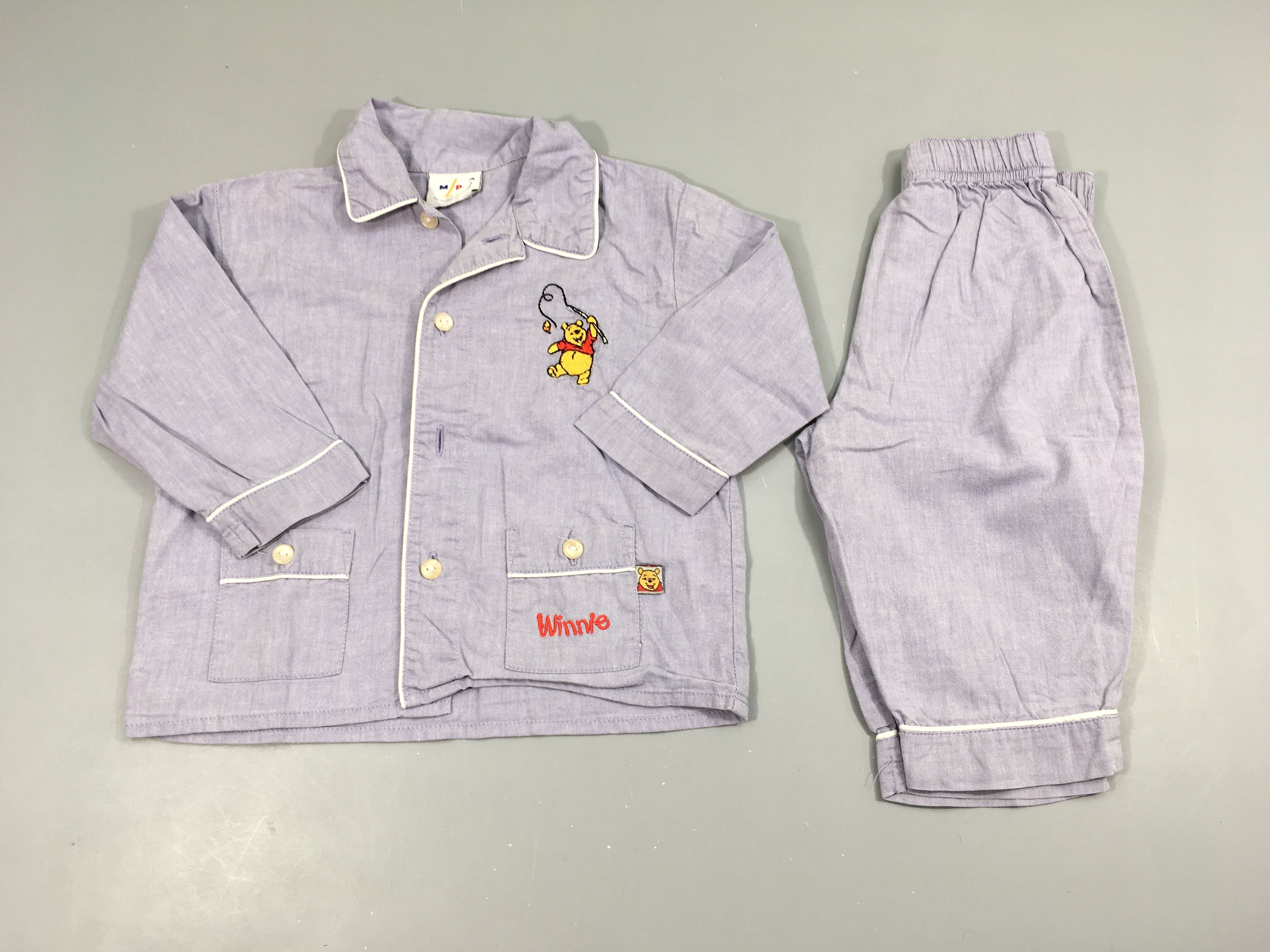 Pyjama 2 pcs coton bleu Winnie