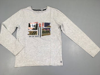 T-shirt m.l gris chiné 96 voiture sequins