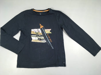 T-shirt m.l bleu foncé 96 avion sequins