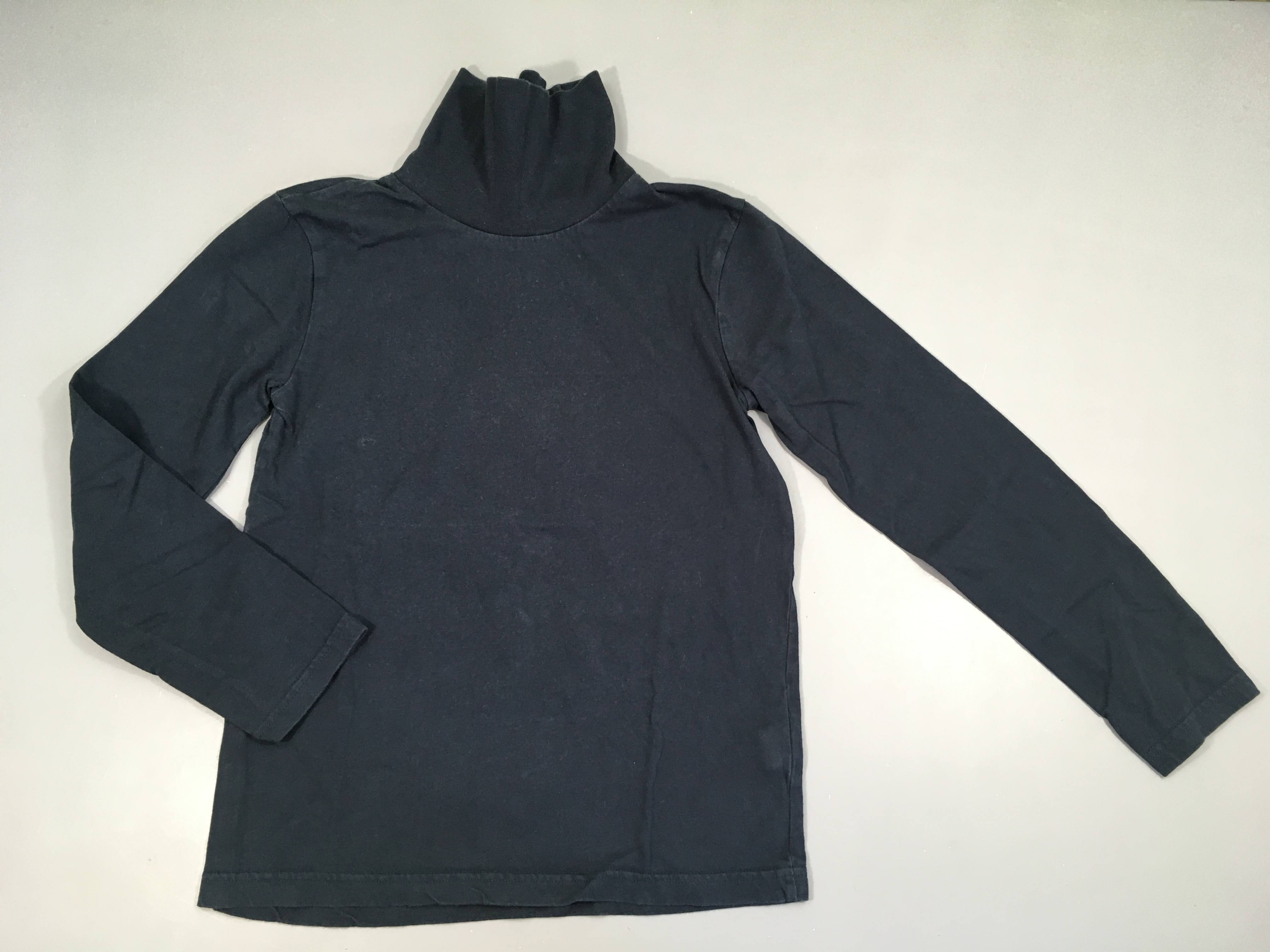 T-shirt m.l col roulé bleu foncé