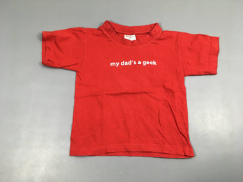 T-shirt m.c rouge Geek