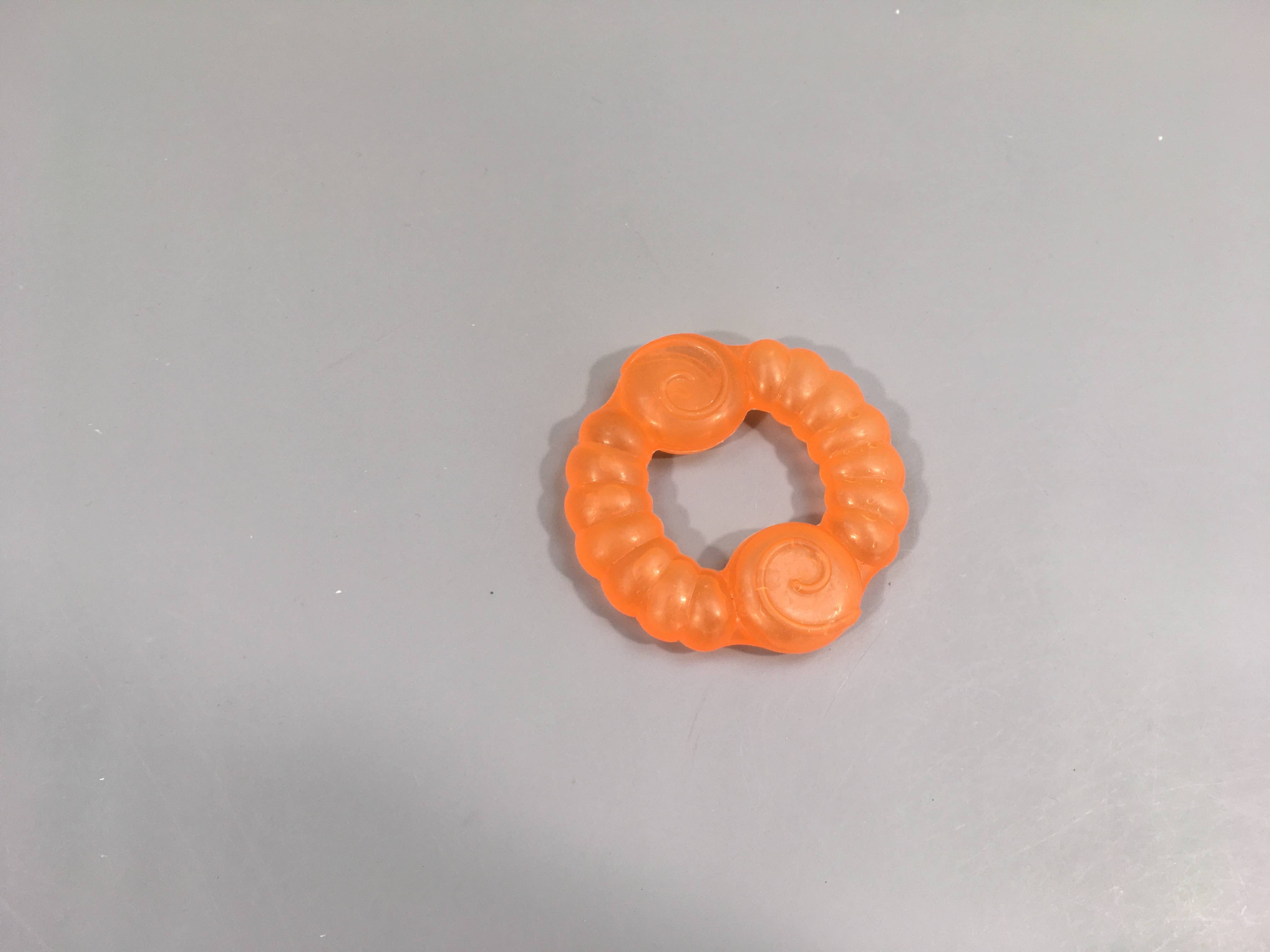 Anneau de dentition réfrigérant orange