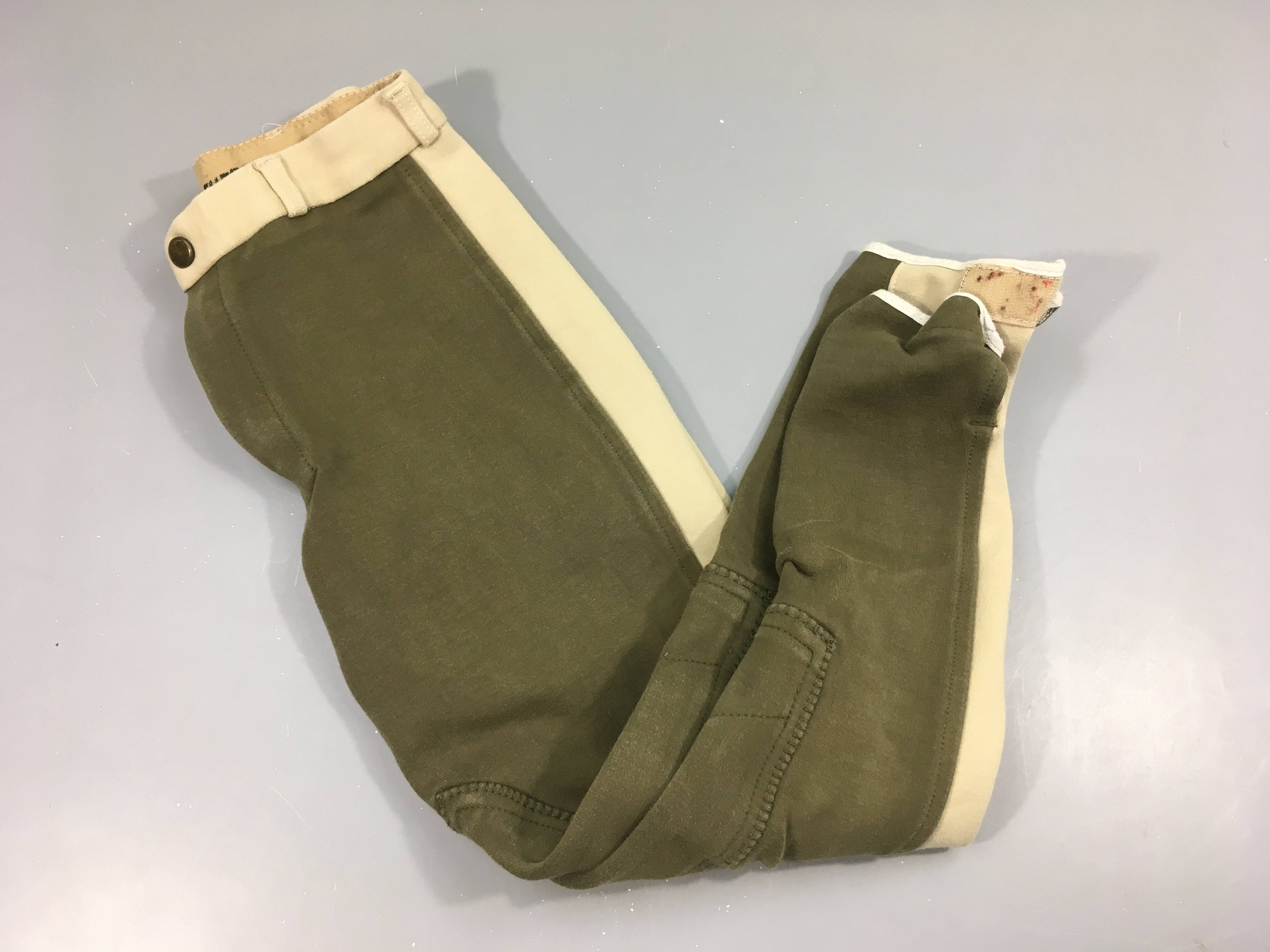 Pantalon d'équitation kaki beige Thesee