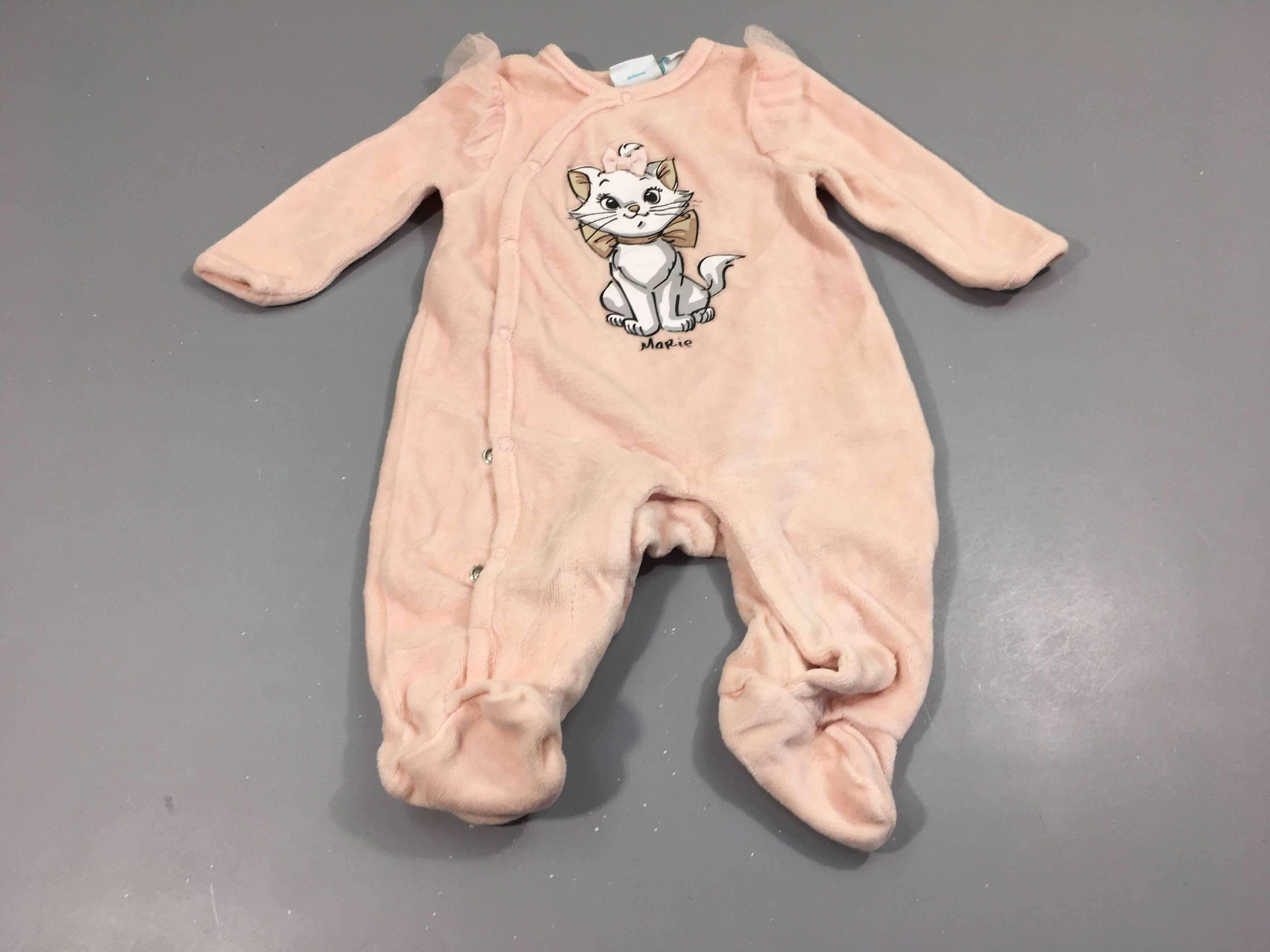 Pyjama velours rose clair, Marie