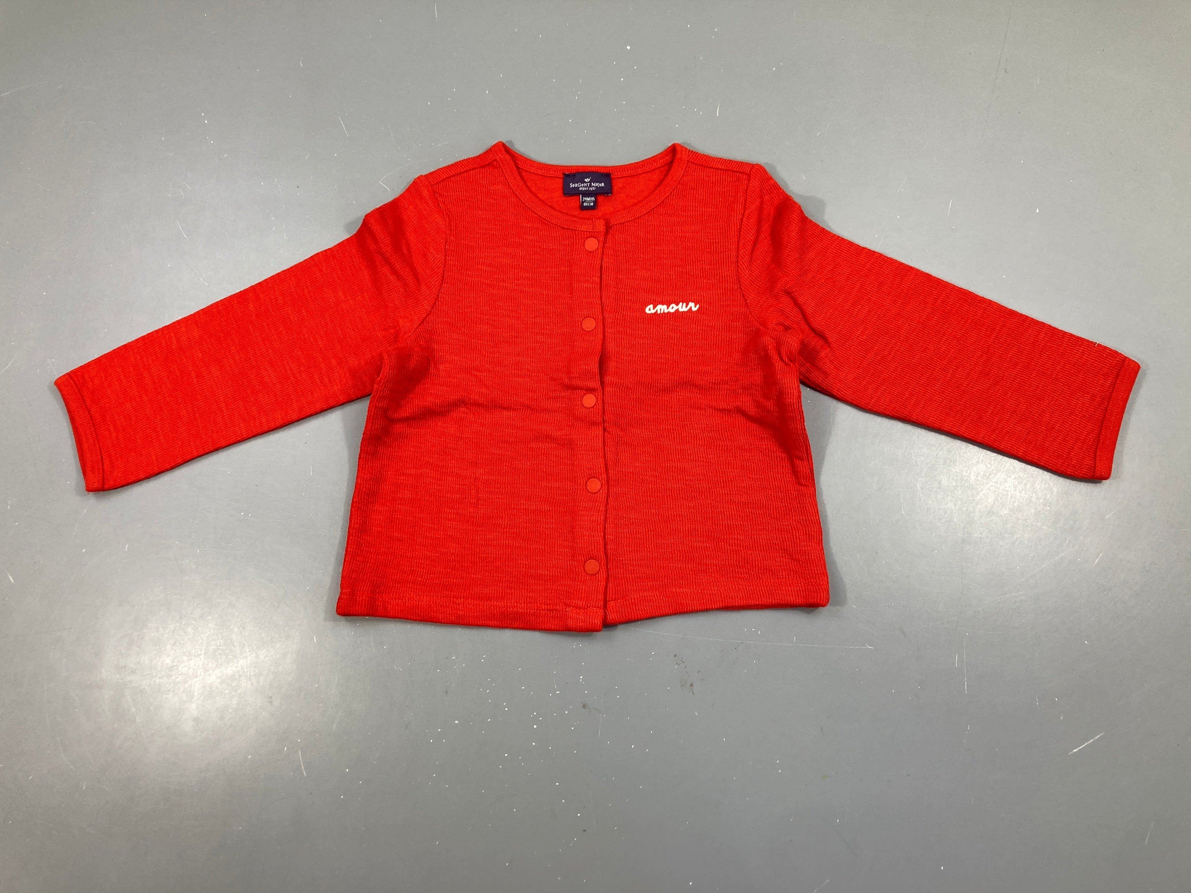Gilet rouge/orangé amour