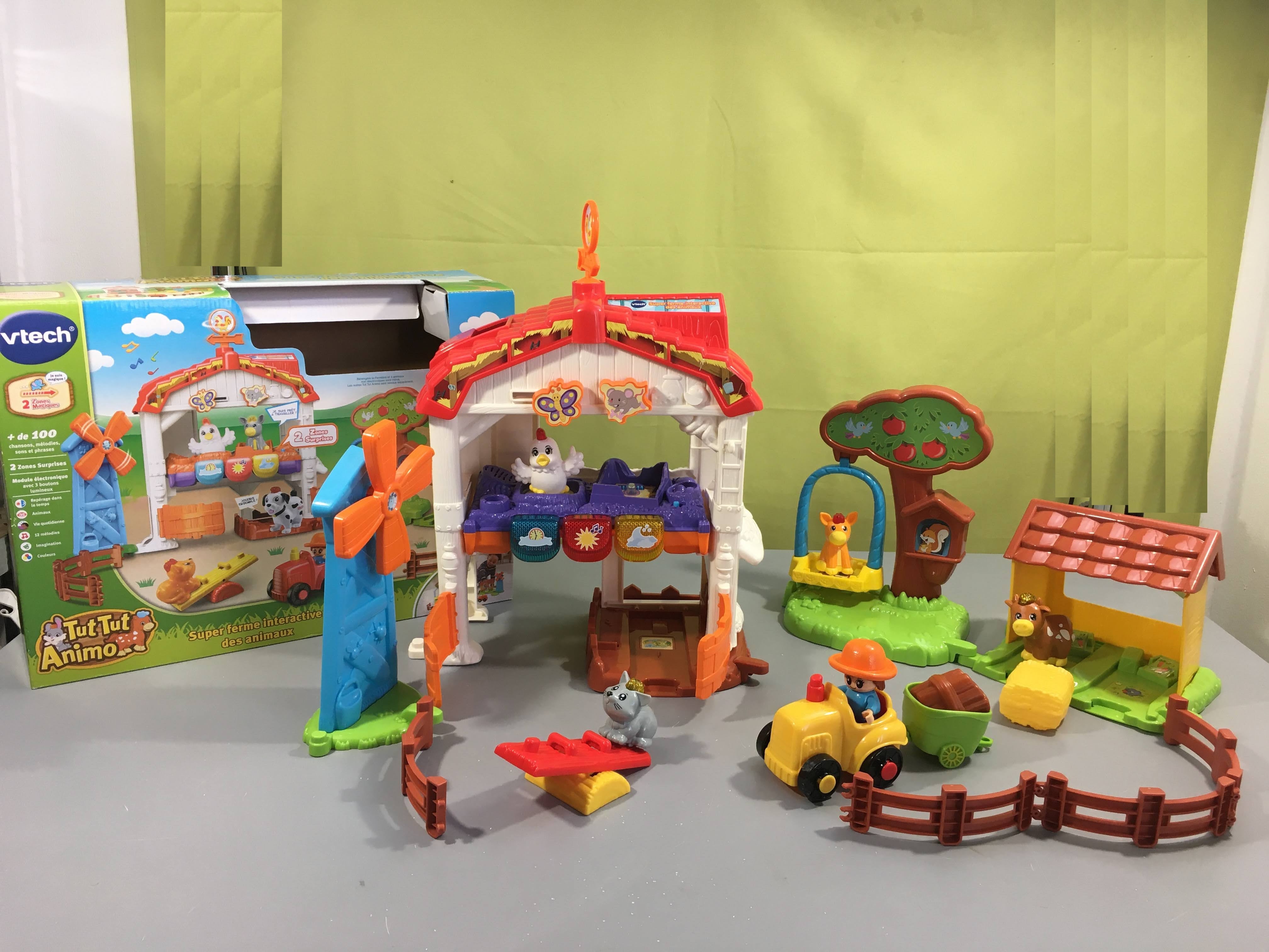 Tut Tut Animaux-Super ferme interactive des animaux 1-5a Manque juste les figurines chien et âne