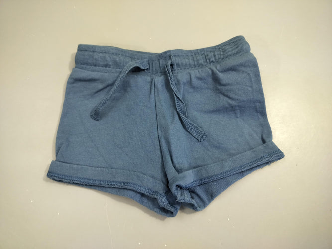 Short molleton bleu, moins cher chez Petit Kiwi