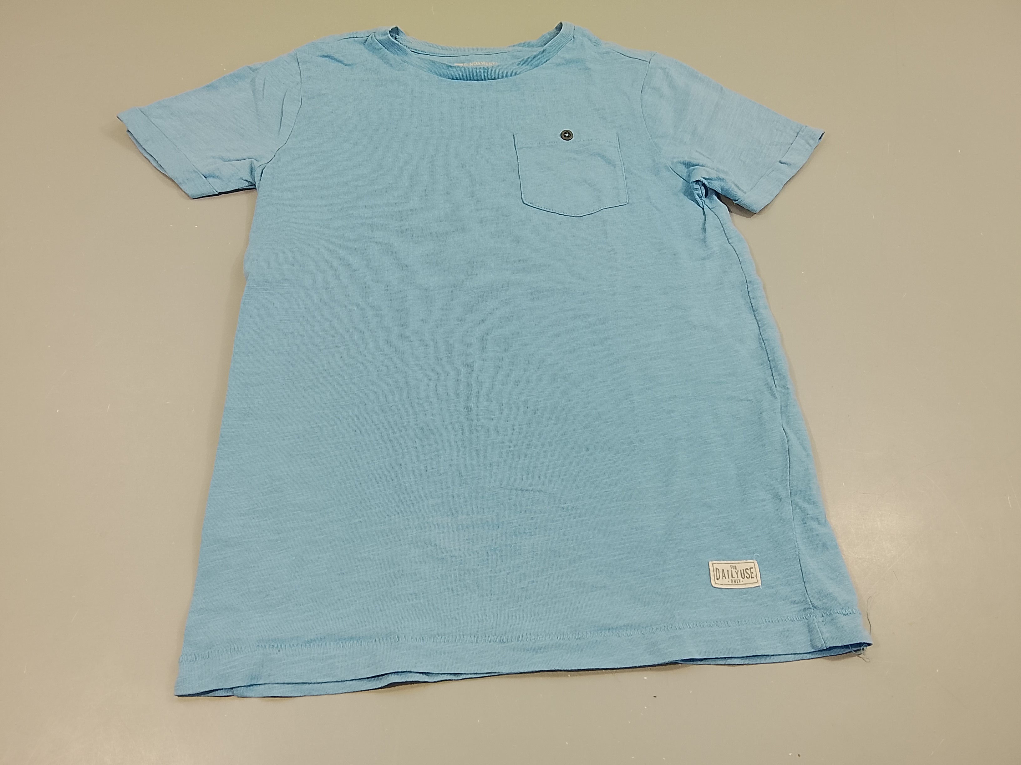 T-shirt m.c bleu flammé, petite tache