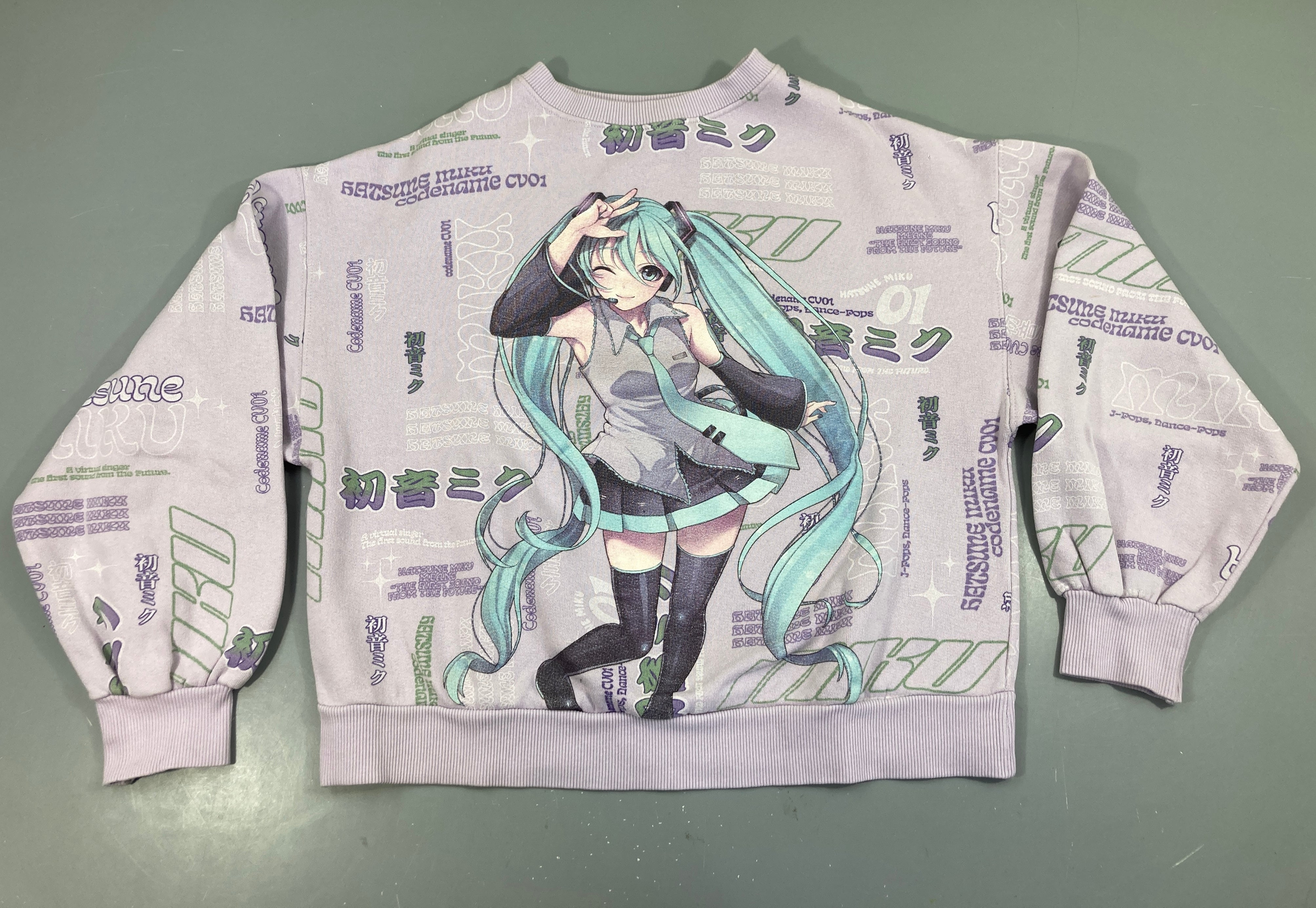 Sweat lilas Hatsune Miku Mini accroc épaule G