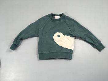 Sweat vert vert l'asticot
