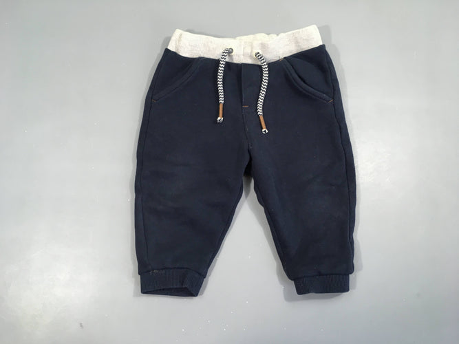 Pantalon de training bleu foncé/gris, moins cher chez Petit Kiwi