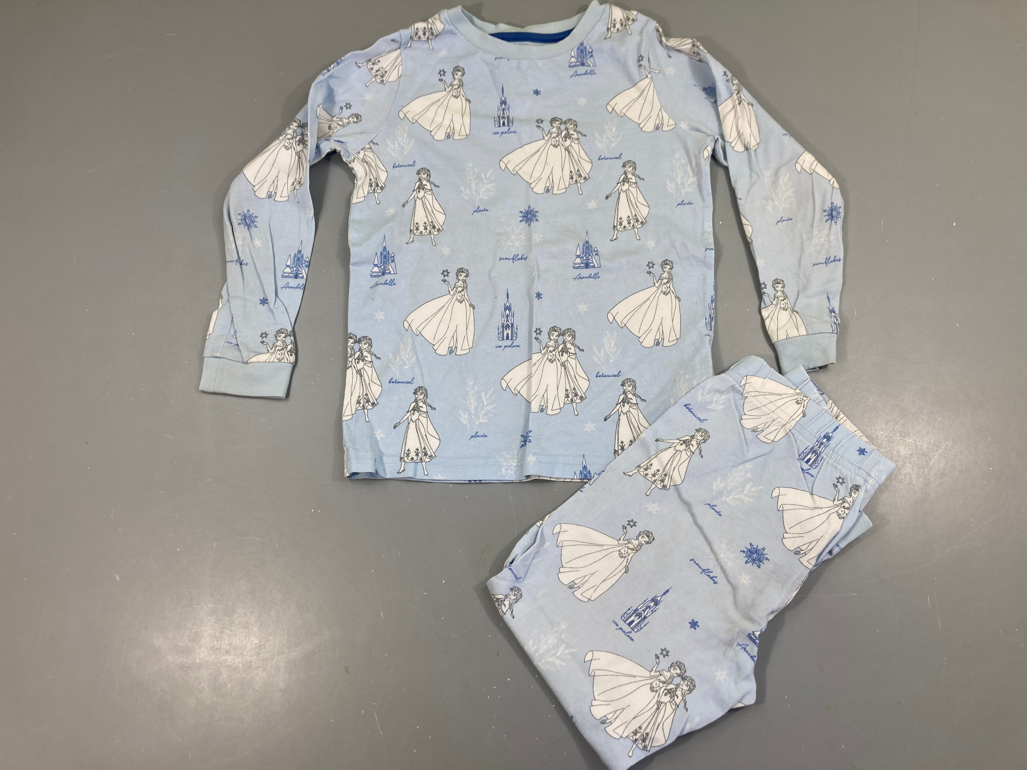Pyjama 2pcs jersey bleu Reines de neiges, M&S