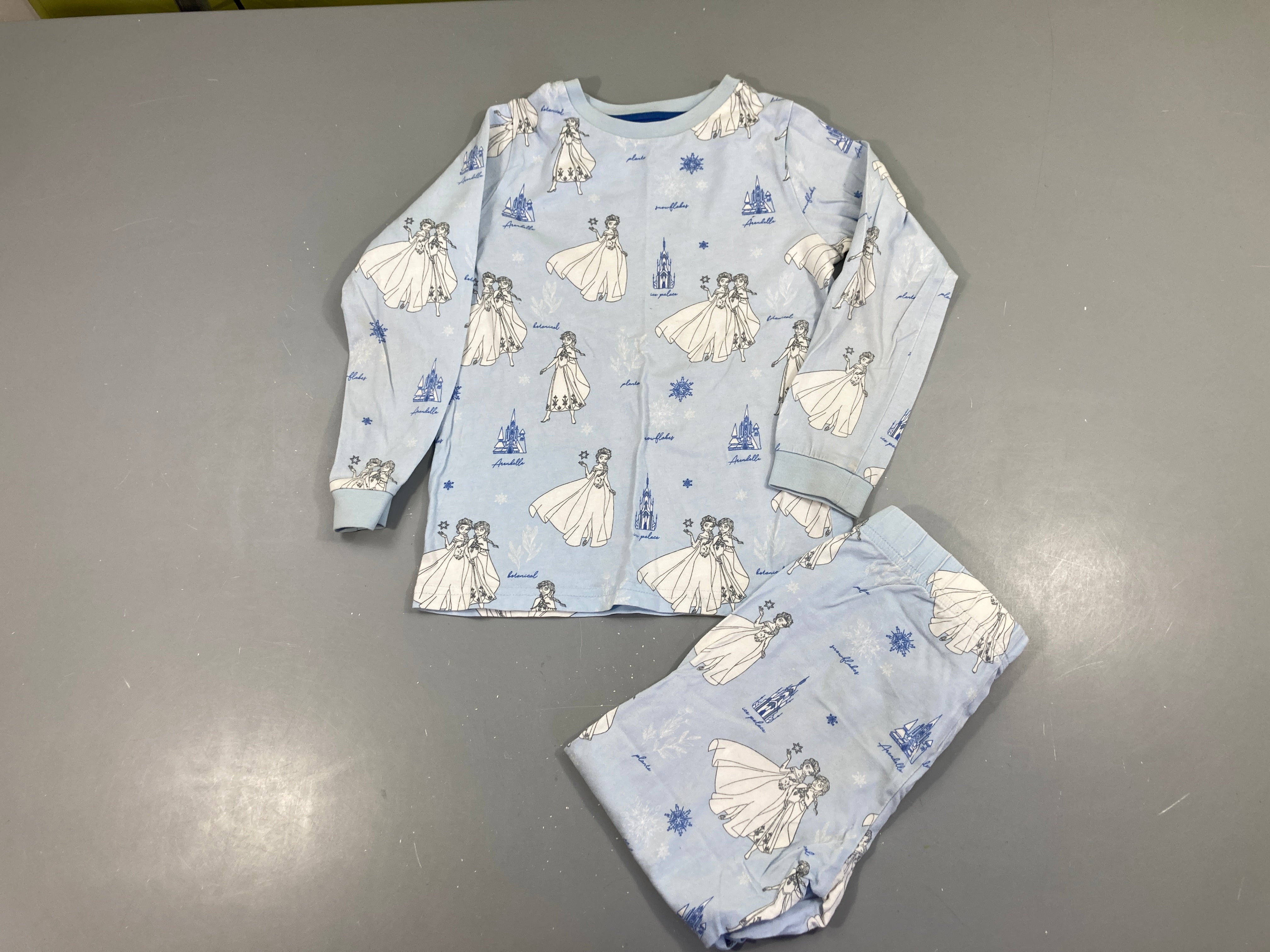 Pyjama 2pcs jersey bleu Reines de neiges, M&S