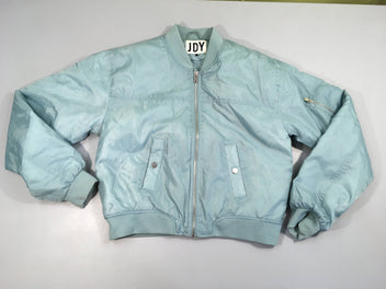 Veste bomber zippée bleu clair JDY