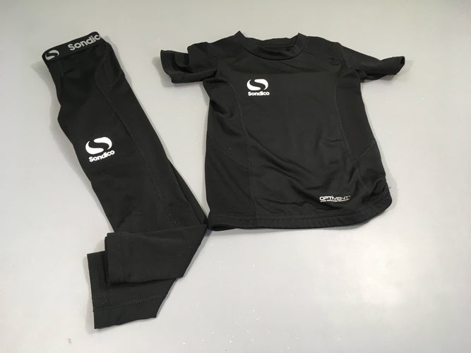 Ensemble 2 pcs de sport 1 T-shirt m.c et 1Legging noir "Sondico", moins cher chez Petit Kiwi