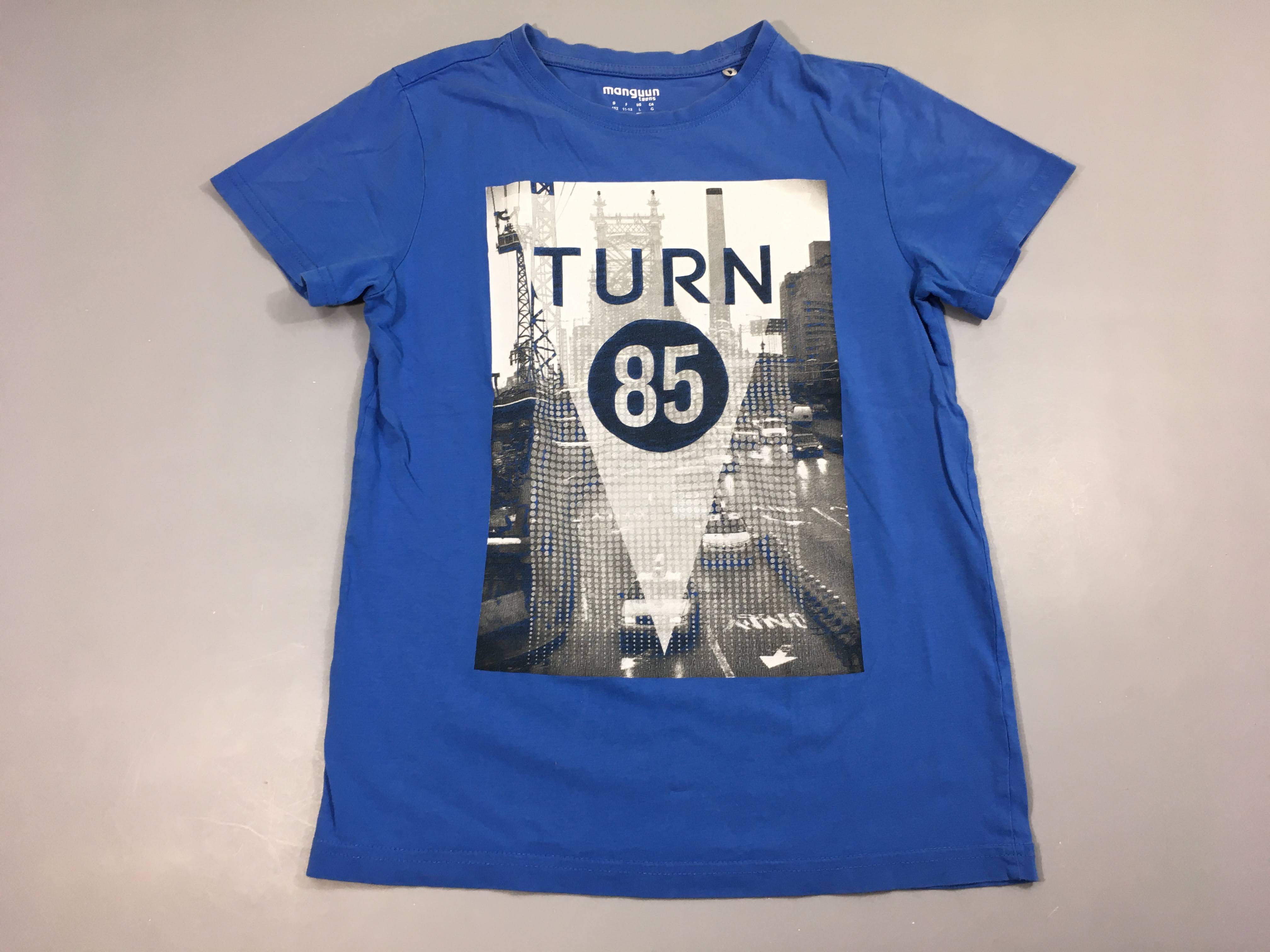T-shirt m.c bleu turn 85 manguun