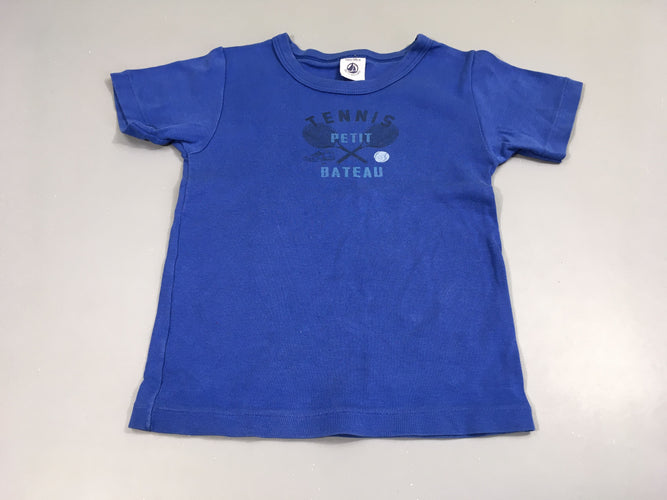 Chemisette m.c bleue "tennis", moins cher chez Petit Kiwi