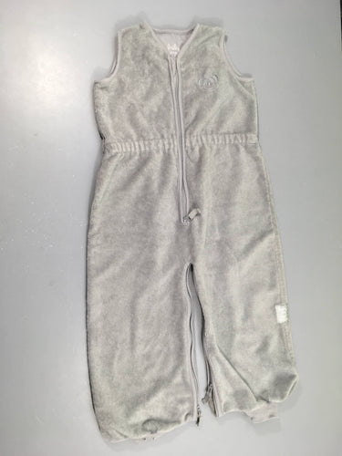 Sac de couchage s.m velours gris, moins cher chez Petit Kiwi