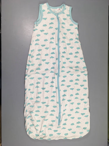 Sac de couchage s.m molleton gris chinébleu nuages, moins cher chez Petit Kiwi