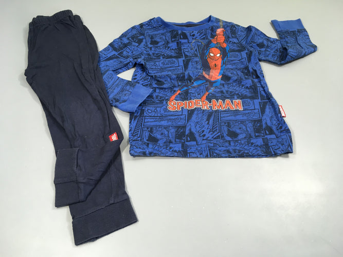 Pyjama 2pcs jersey bleu, bleu marine Spider-man, moins cher chez Petit Kiwi