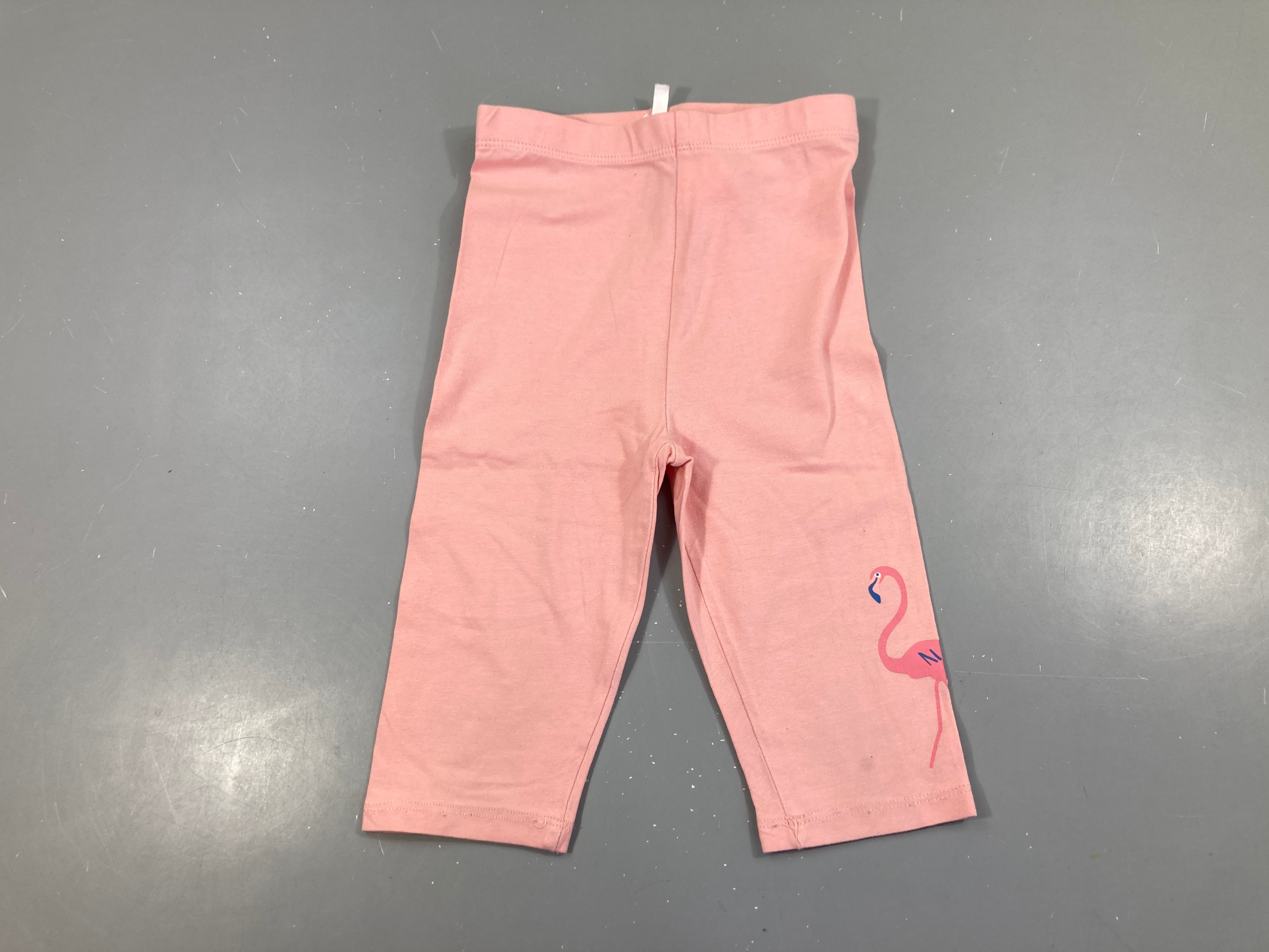 Legging 3/4 rose flamant rose