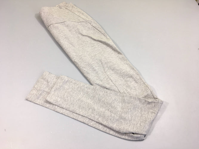 Pantalon jersey de grossesse gris flammé, moins cher chez Petit Kiwi