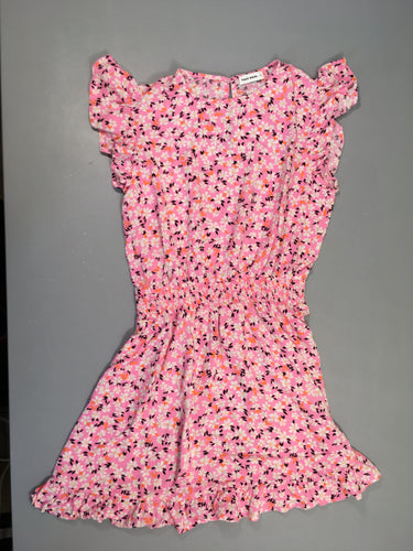 Robe m.c rose fleurie taille s.mockée, moins cher chez Petit Kiwi