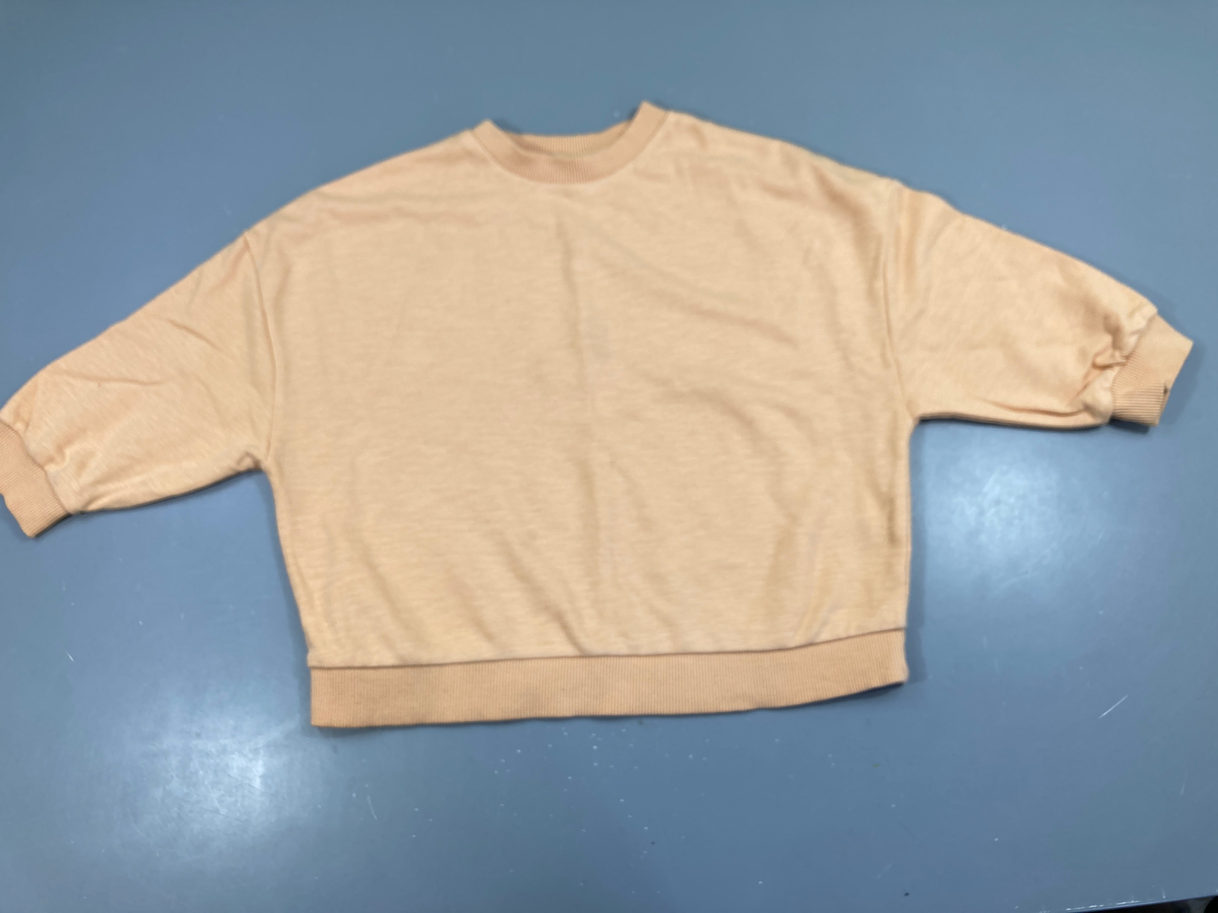 Sweat oversize orange flammé