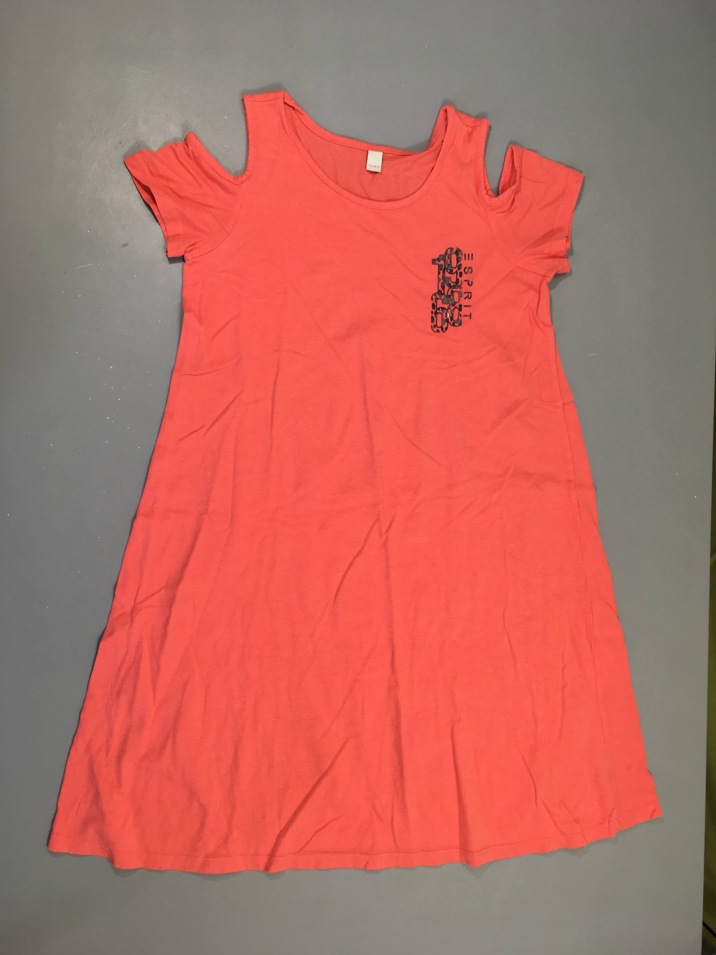 Robe m.c épaulés dénudées jersey corail 1968